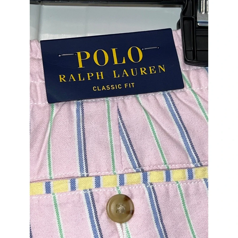 NWT Polo Ralph Lauren Large Classic Fit  Striped Patchwork Shorts Multi Color
